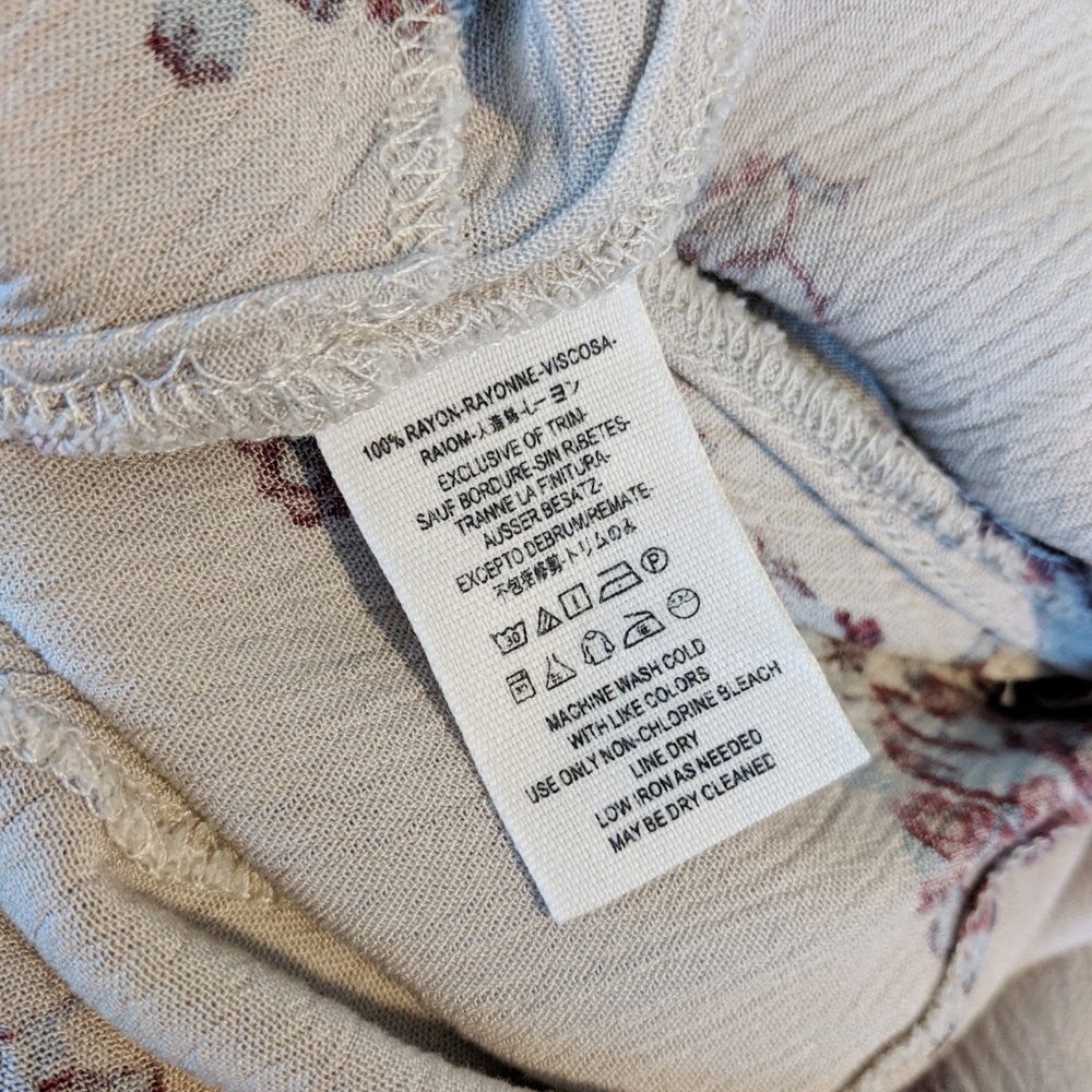Free People Tunic Top Floral - XS - Picture 5 of 6